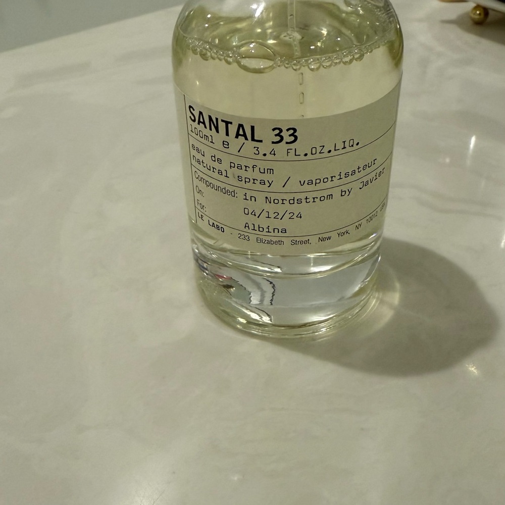 Le Labo Santal 33 Fragrance with Black and White Label
